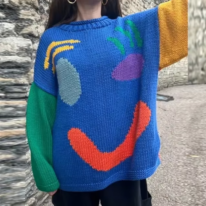 Stilla | Komfortabel Oversize Bomuldsstrik Sweater