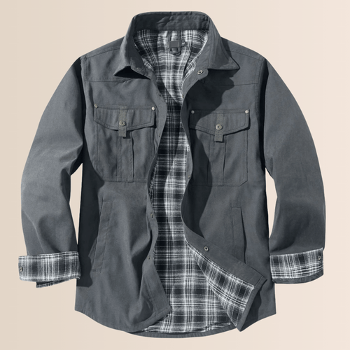 Stilla | Vintage Flannel-Rutet Herrekåbe