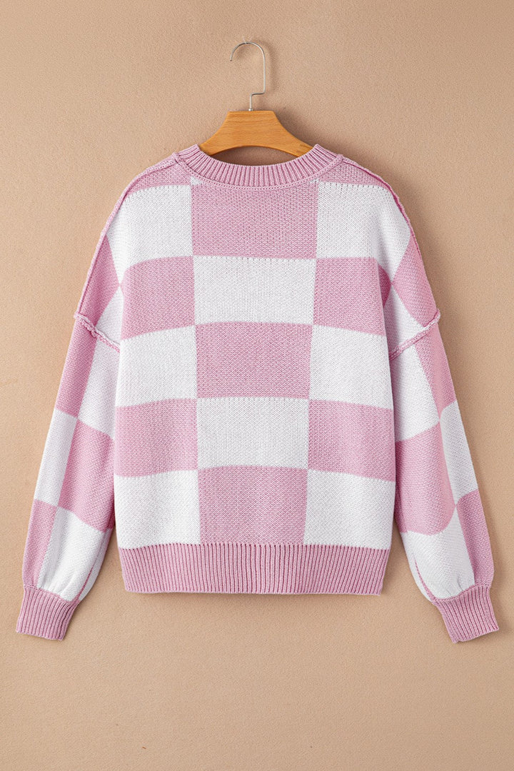 Stilla | Exposed seam droppet skulder sweater