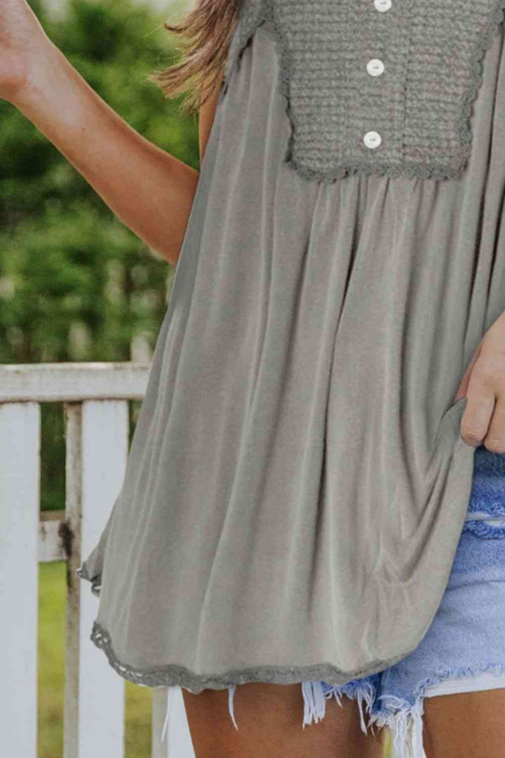 Stilla | Knap Scoop Hals Tank