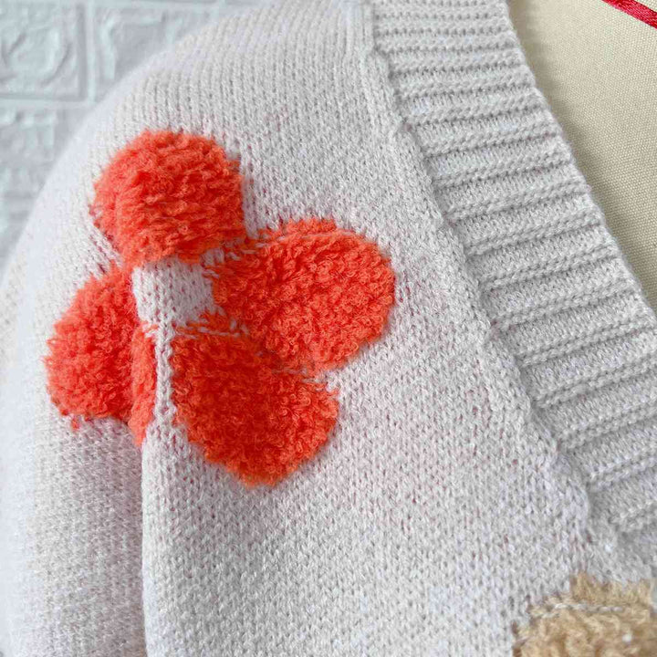 Stilla | V-hals Knap-up Cardigan Med Lommer