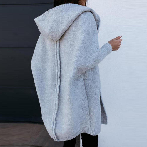 Stilla | Størrelse Cardigan med hætte og lange ærmer
