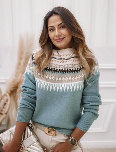 Stilla | Vintage Norske sweater med mønster