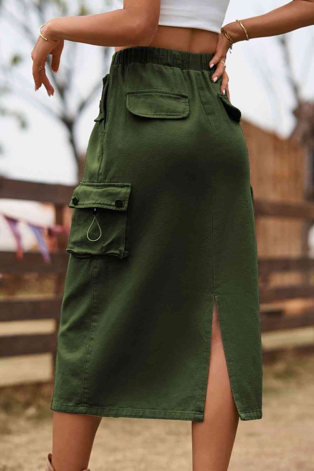 Stilla | Talje Slids Jeans Nederdel
