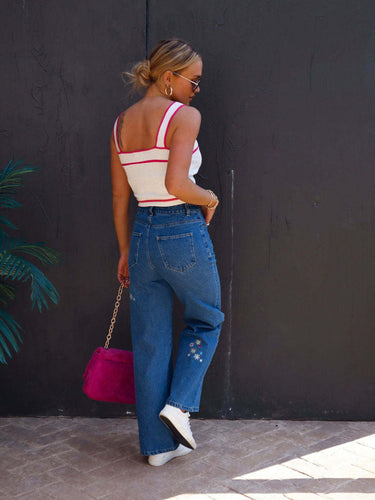Stilla | Straight Jeans med Lommer