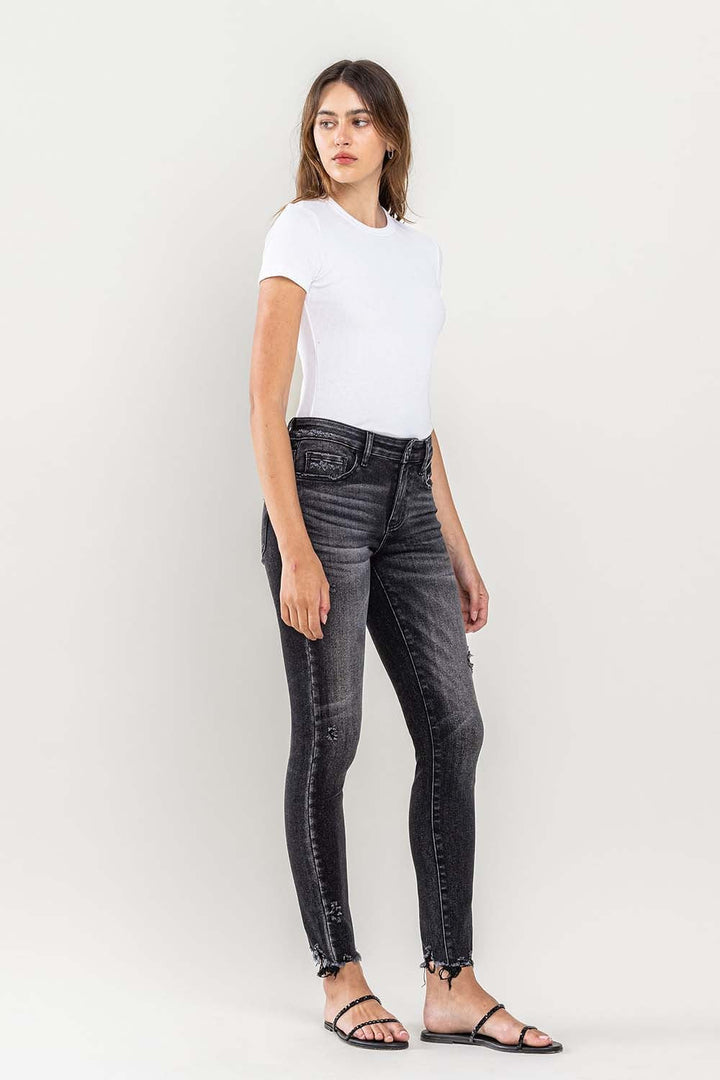 Stilla | Raw Hem Cropped Skinny Jeans