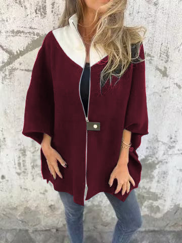 Stilla | Casual jakke med ståkrave og lynlås