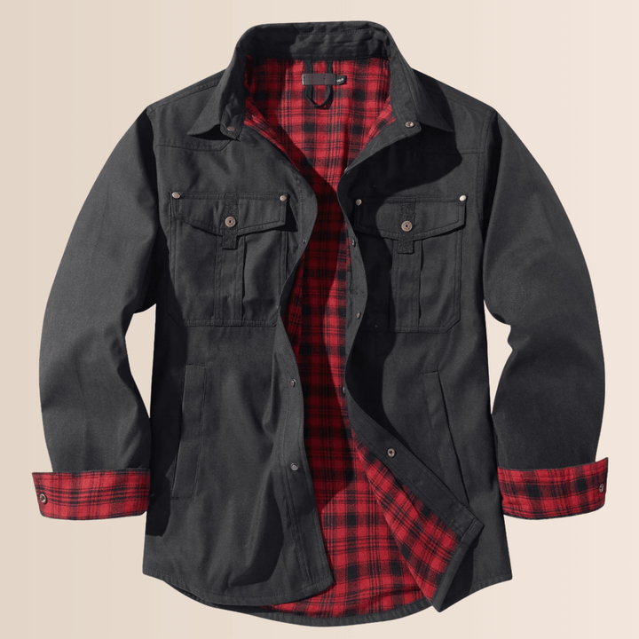Stilla | Vintage Flannel-Rutet Herrekåbe