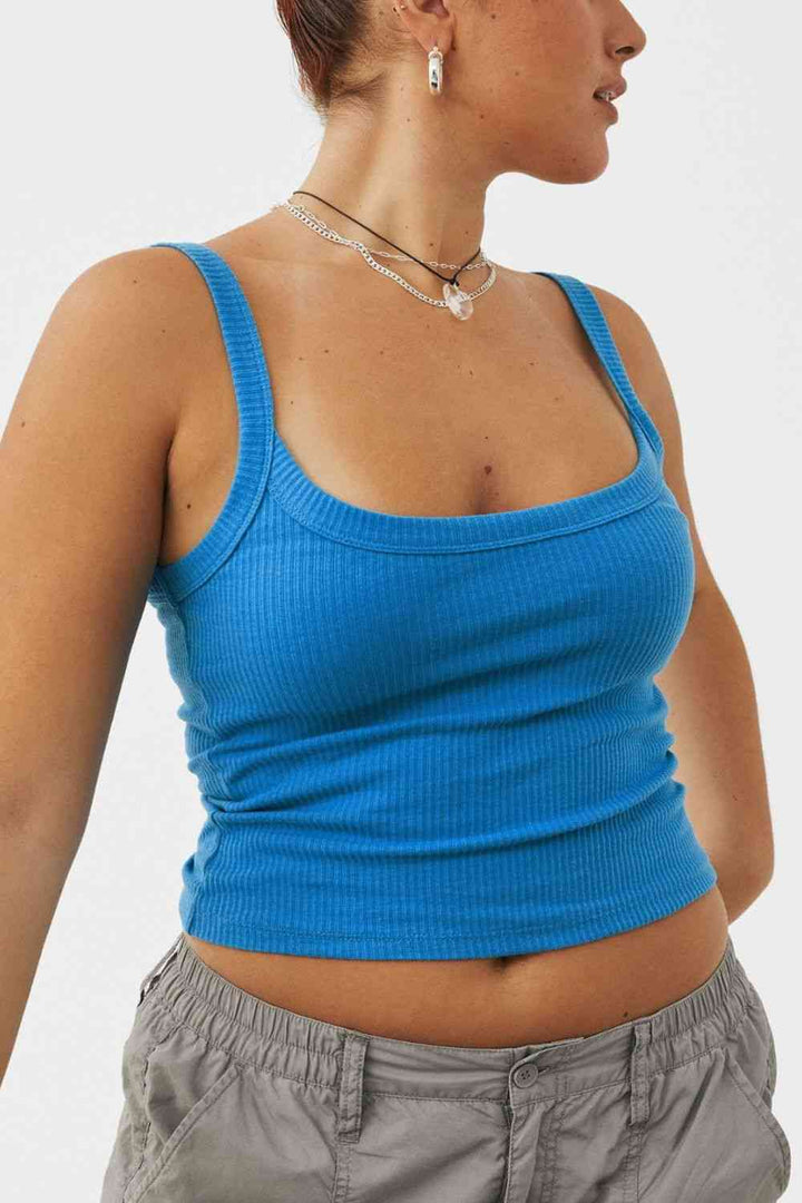 Stilla | Dine Drømme Ribbet Cropped Cami