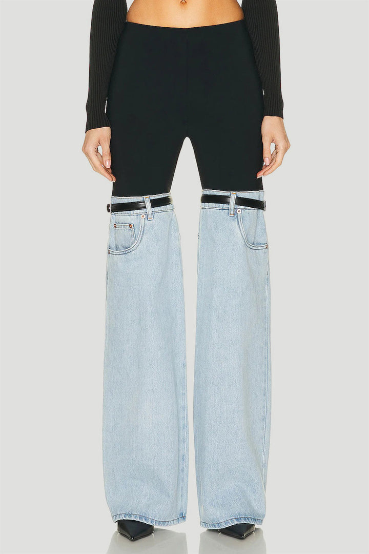 Stilla | Vaskede Jeans Med Lommer