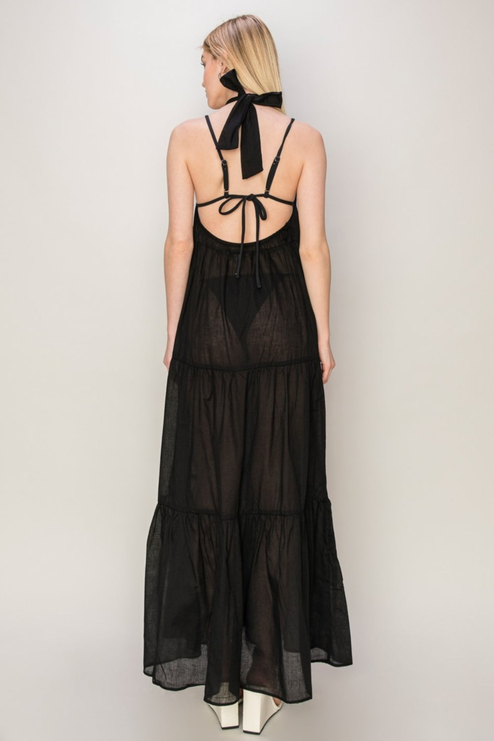 Stilla | Halterneck Cover up Maxi Dress