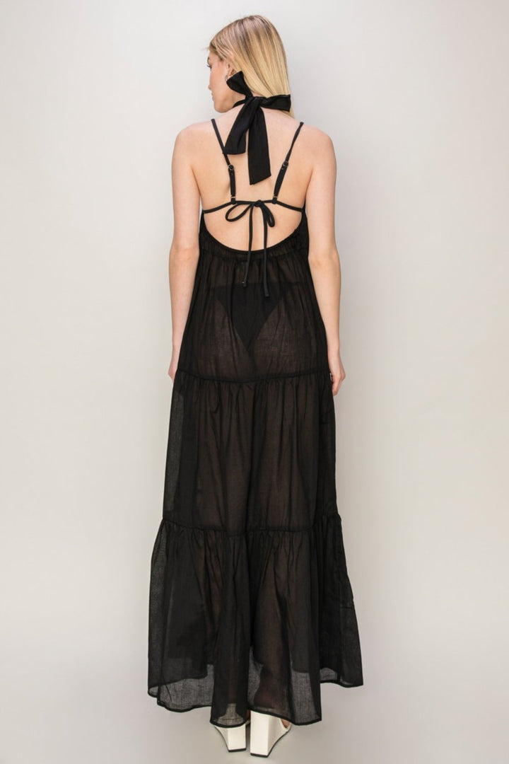 Stilla | Halterneck Cover up Maxi Dress
