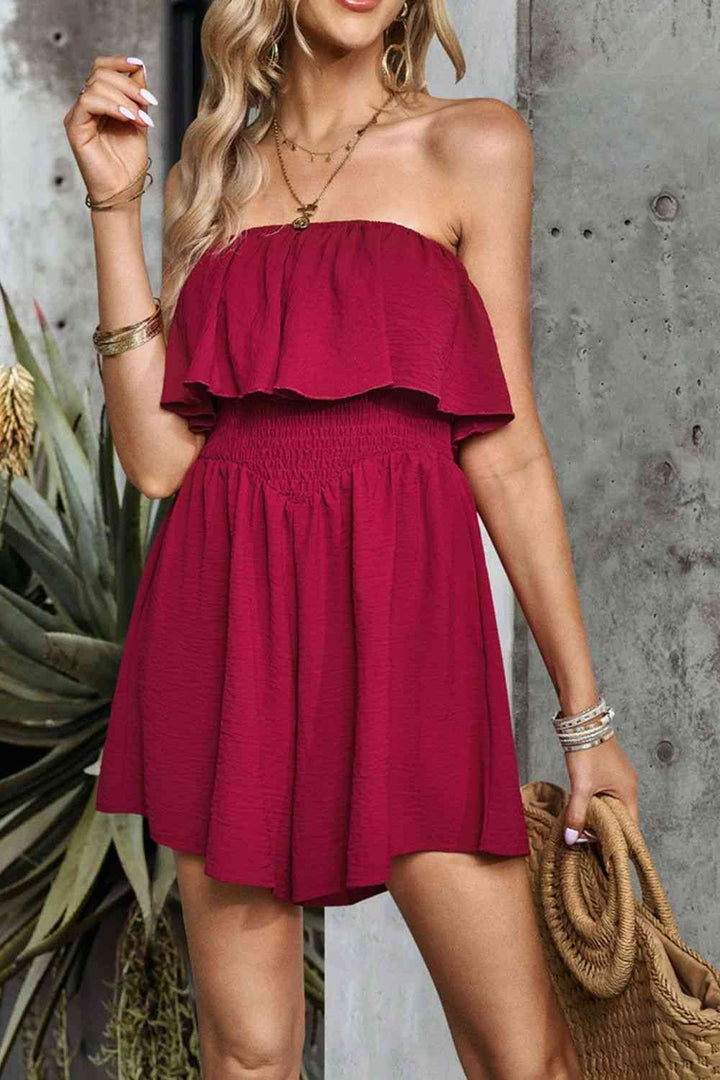 Stilla | Smocked Stropløs Romper