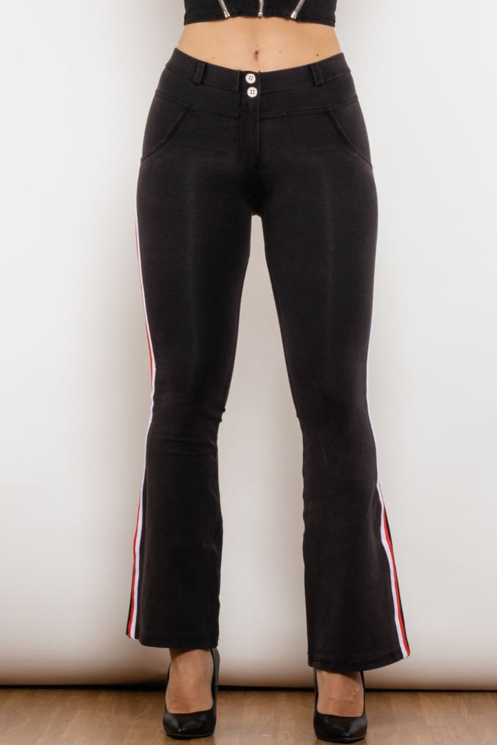 Stilla | Stripe Contrast Bootcut Jeans