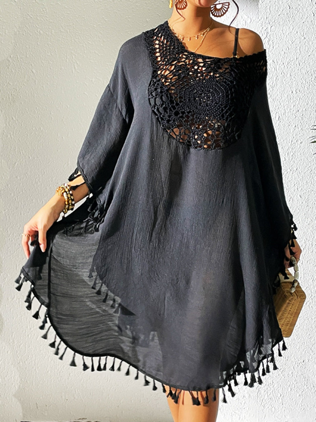 Stilla | Cutout Scoop Neck Cover-up Kjole