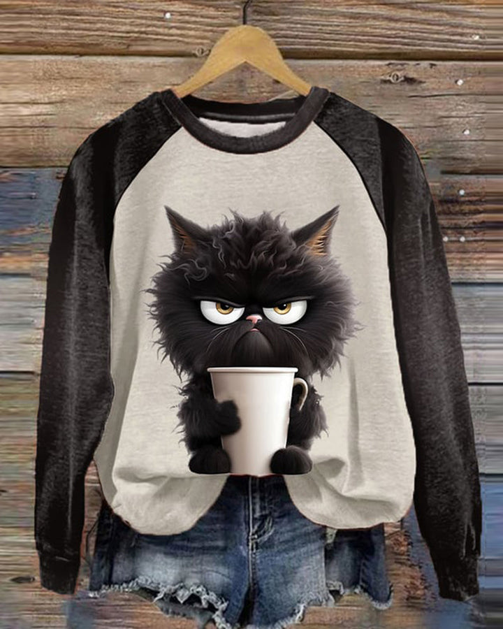 Stilla | Kat Sweatshirt med farveblok