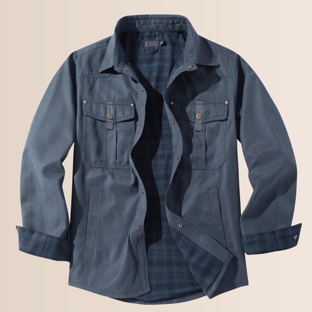 Stilla | Vintage Flannel-Rutet Herrekåbe