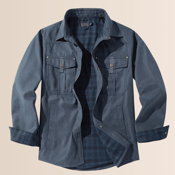Stilla | Vintage Flannel-Rutet Herrekåbe