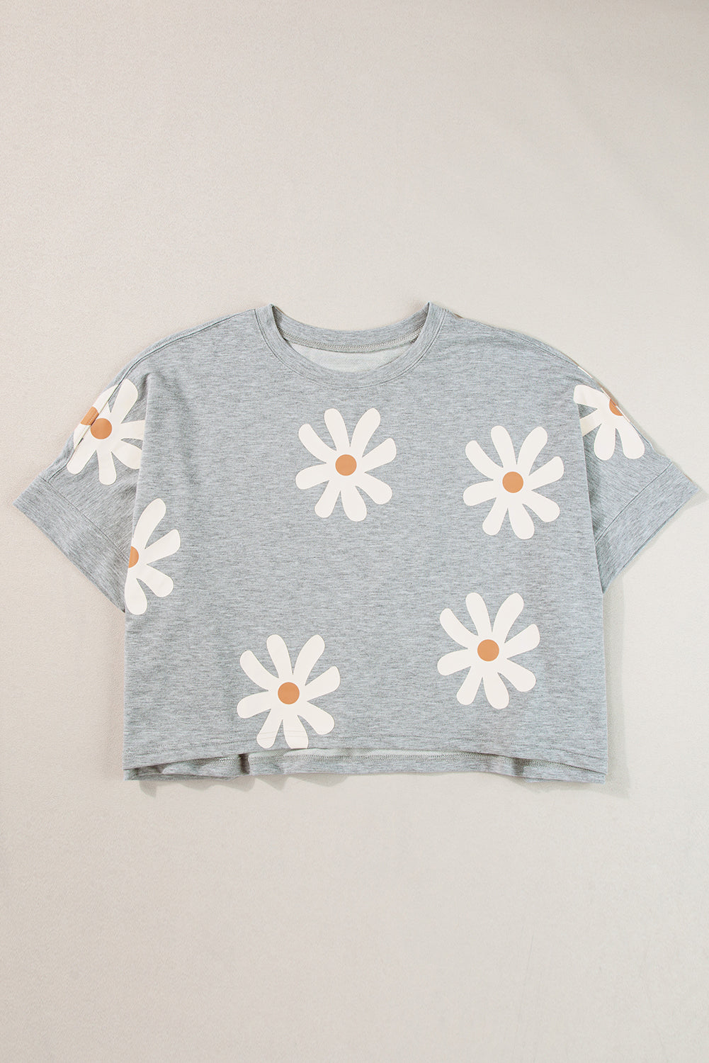 Stilla | Kortærmet Casual T-shirt Med Blomstertryk Til Kvinder