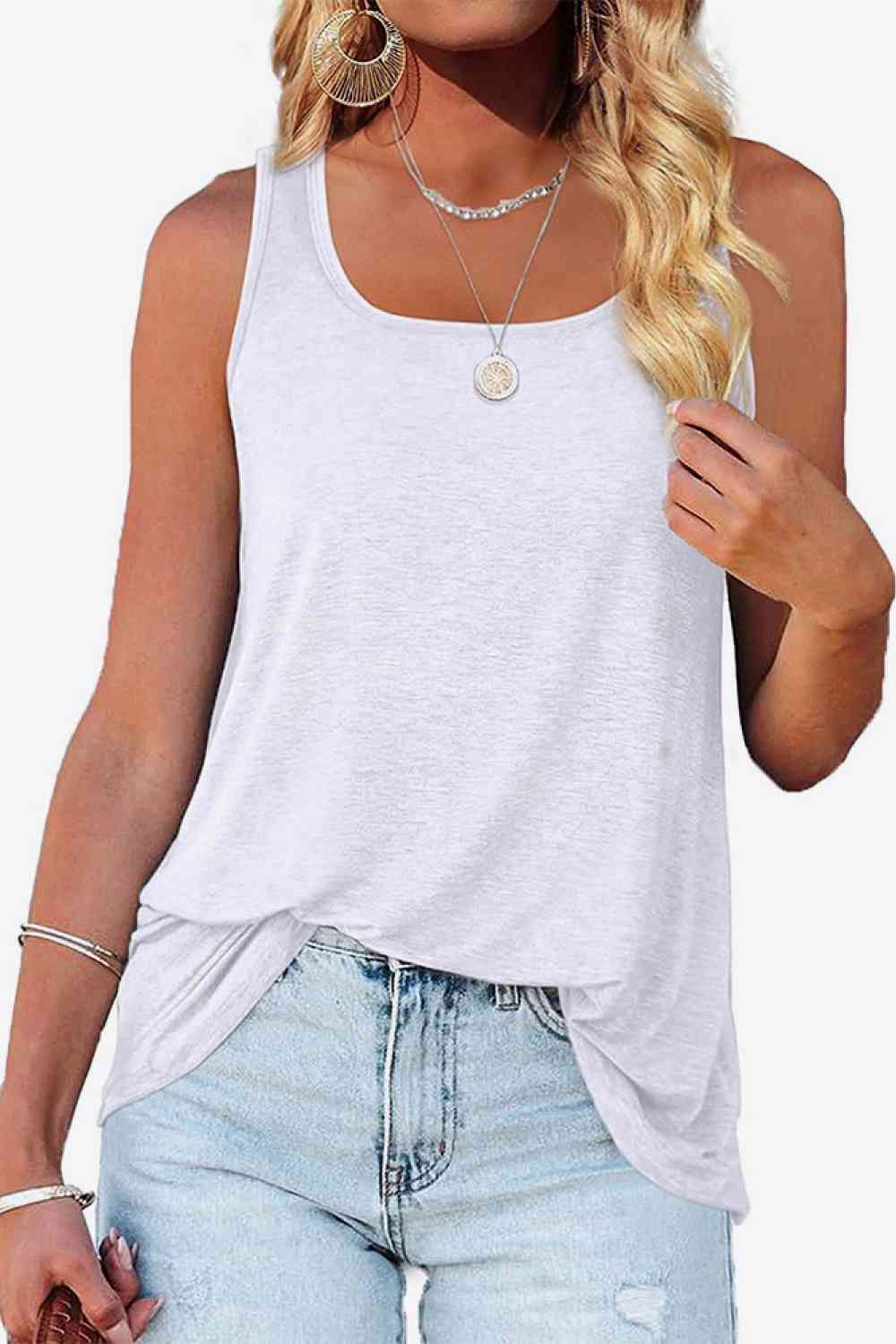Stilla | Hem Square Neck Tank