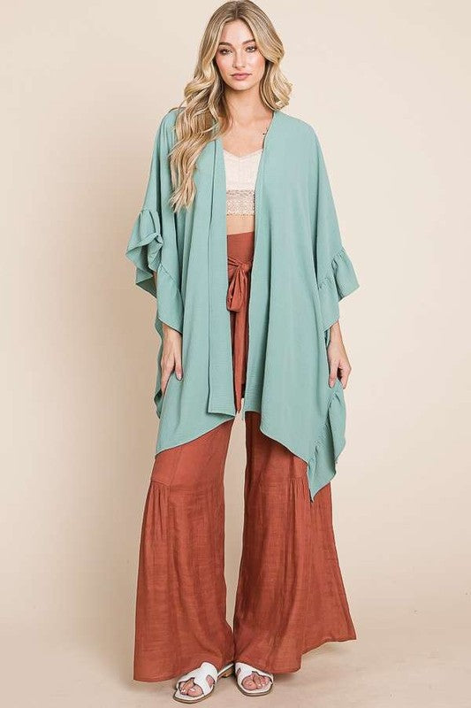Stilla | Ærmer Ruffle Kimono