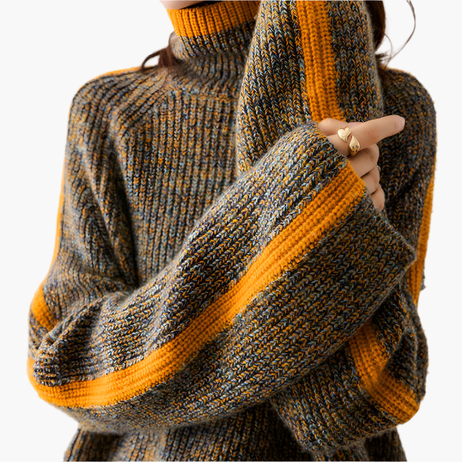 Stilla | Strikpullover med Rullekrave - Moderigtig Vinterpullover til Hverdag og Fritid