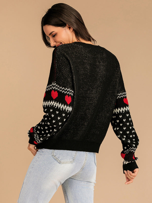 Stilla | Reindeer Jacquard Strik Jul Sweater