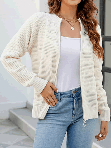 Stilla | Komfortabel lynlås cardigan
