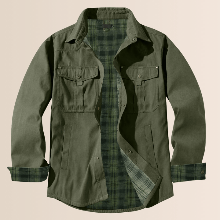 Stilla | Vintage Flannel-Rutet Herrekåbe