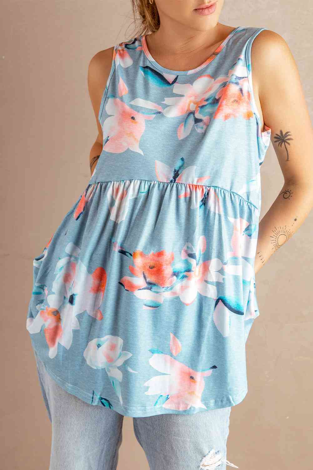 Stilla | Peplum Tank Top