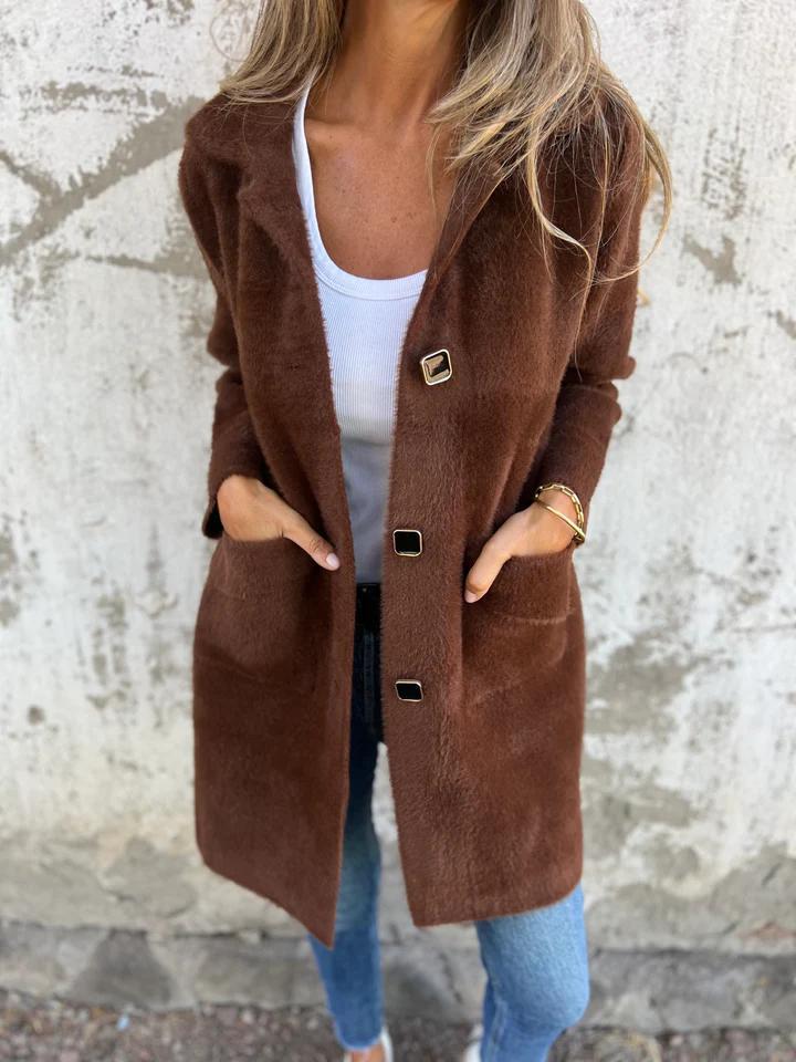 Stilla | Lang Jakke med Knapper
