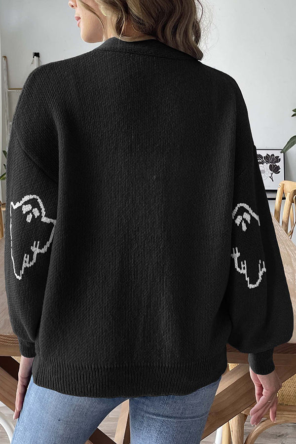 Stilla | Halloween-åge Striktrøje med Knapper