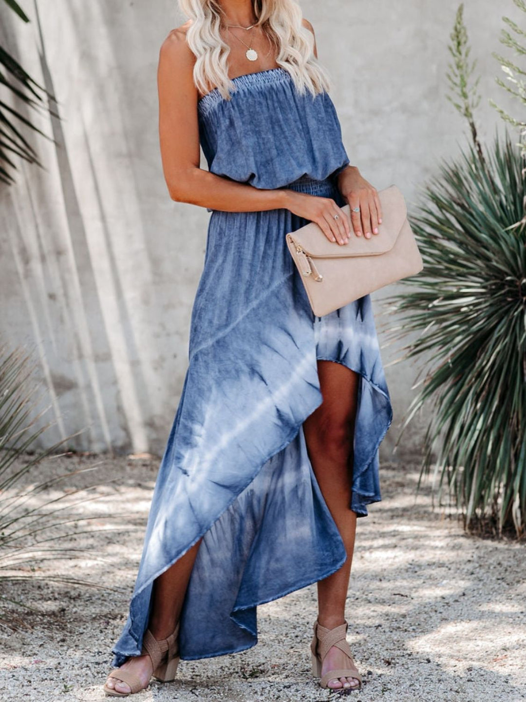 Stilla | High-Low Tube Denim Kjole