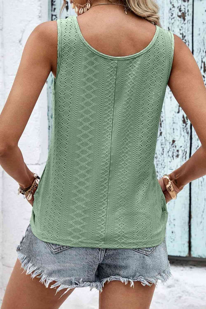 Stilla | Knapperlinje Detalje Øje Tank