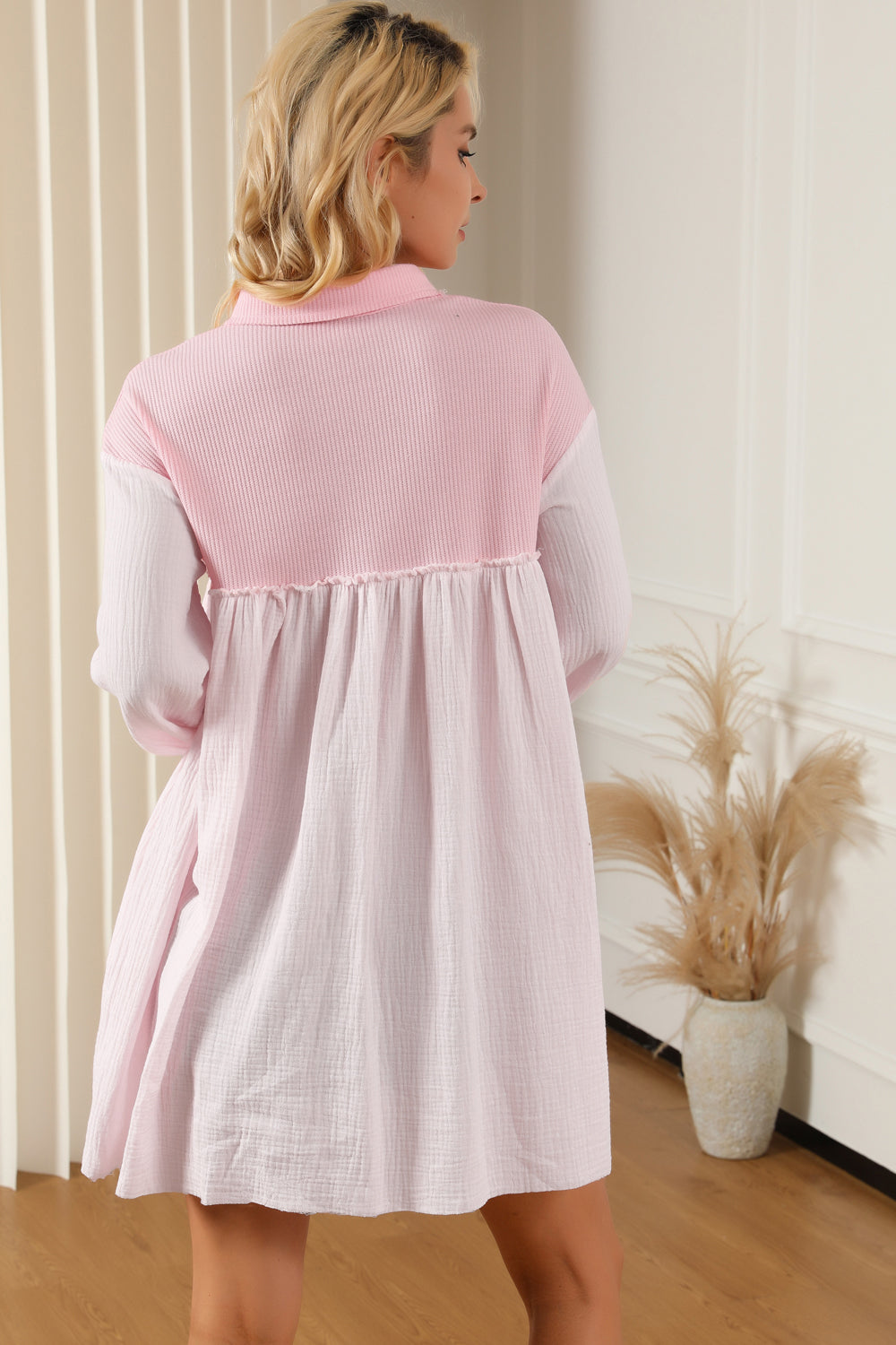 Stilla | Kravehals Dropped Shoulder Mini Kjole