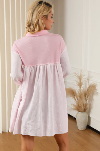 Stilla | Kravehals Dropped Shoulder Mini Kjole