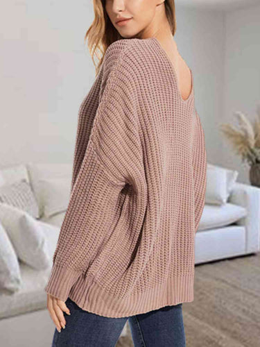 Stilla | Neck Batwing Dropped Shoulder Sweater