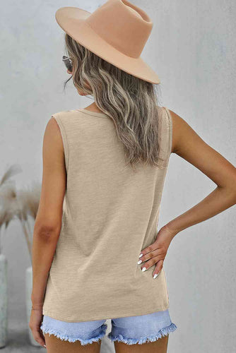 Stilla | Snap Scoop Neck Tank