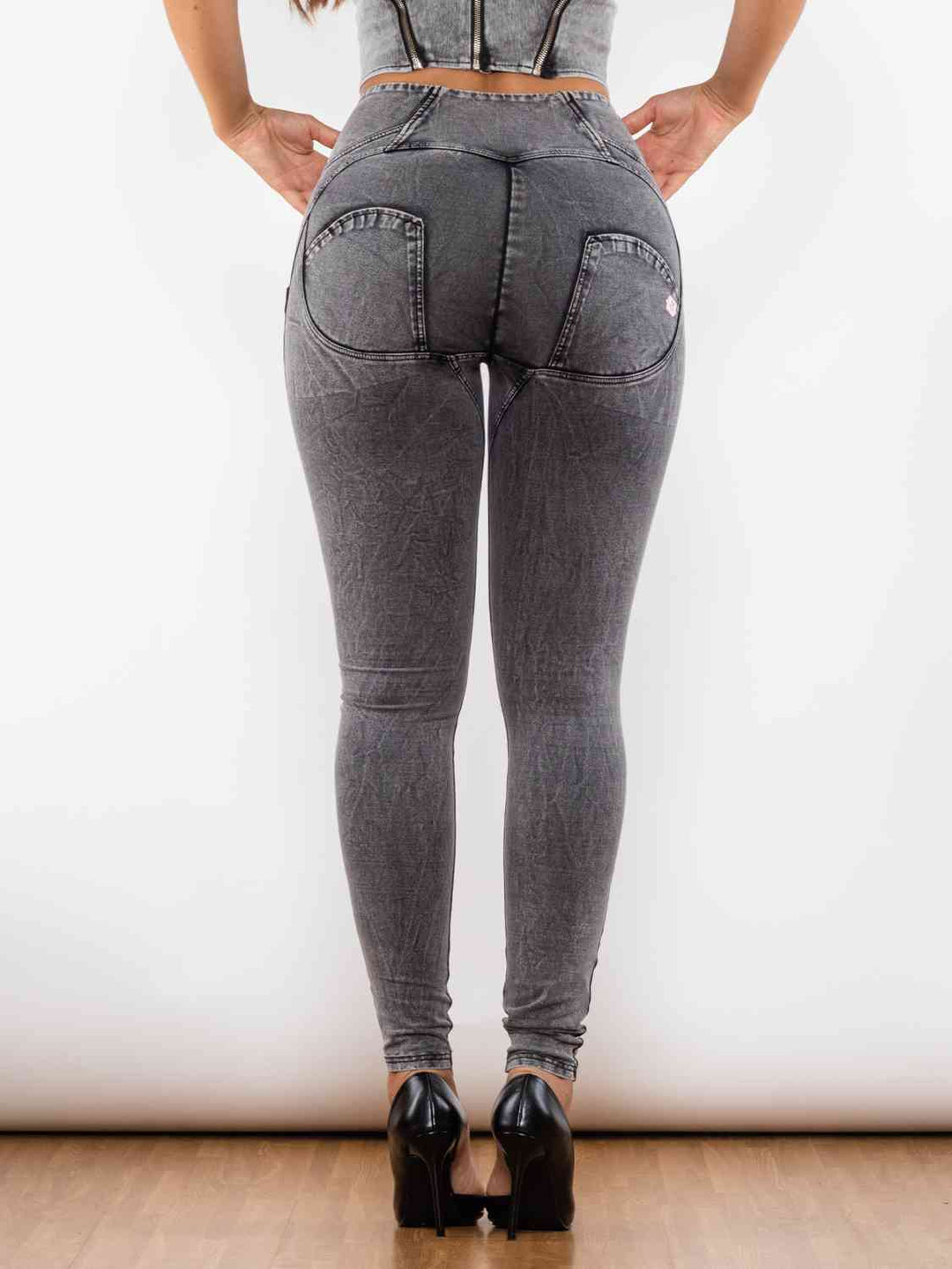 Stilla | Størrelse Lynlås Skinny Jeans