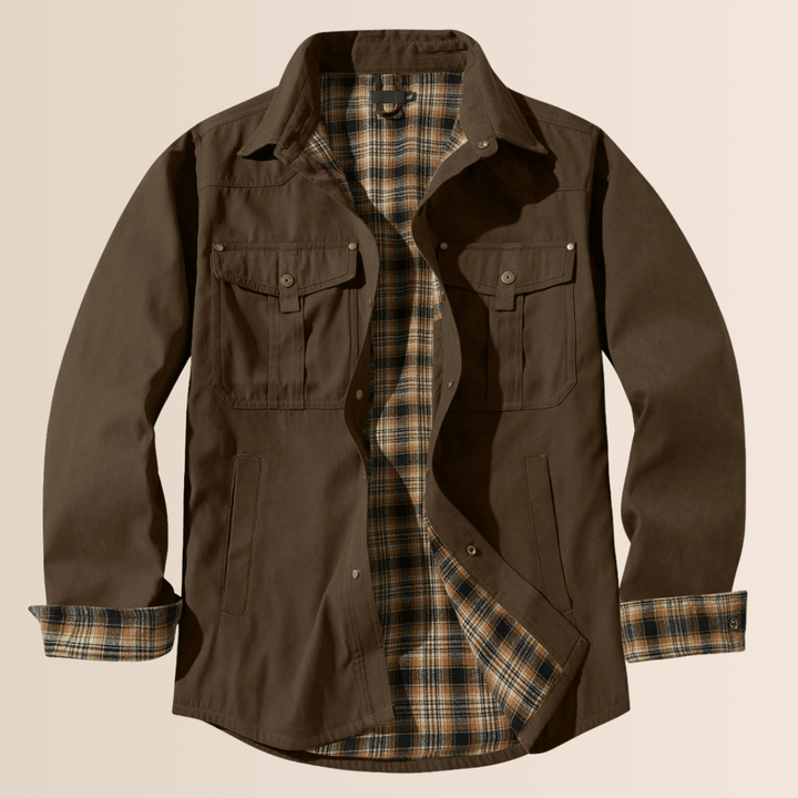 Stilla | Vintage Flannel-Rutet Herrekåbe