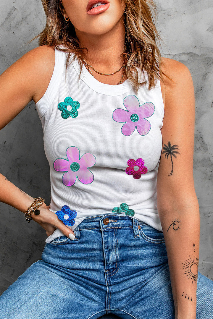 Stilla | Blomst Rund Hals Tank
