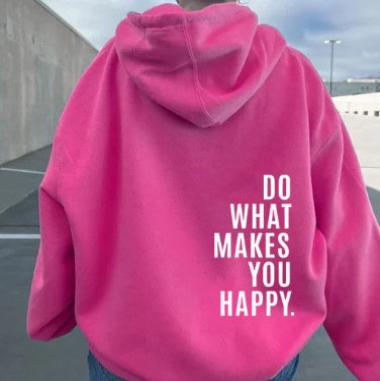Skovae | Hoodie Damer - Motiverende Tryk Løs Sweatshirt