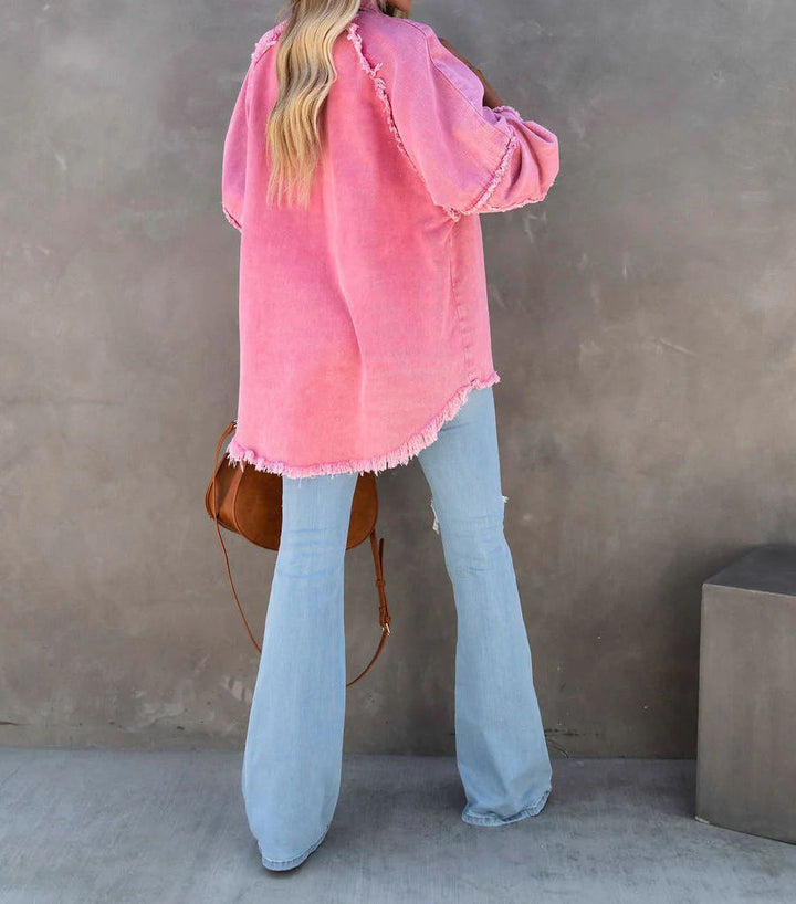 Stilla | Edge Patchwork Pocket Denim-Jakke