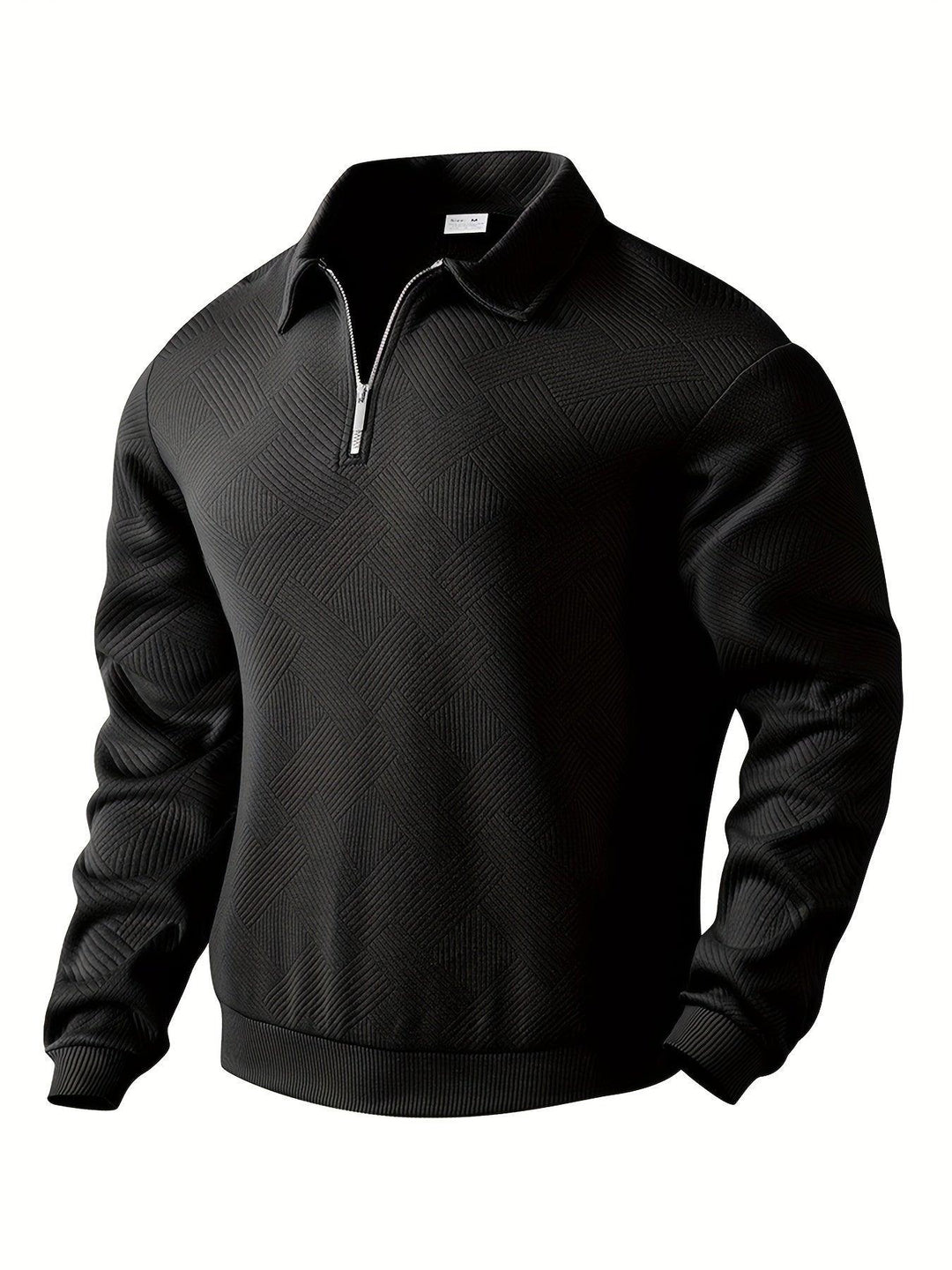 Stilla | Jacquard Halv-zip Sweatshirt