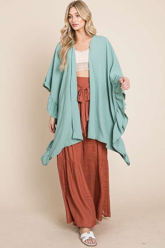 Stilla | Ærmer Ruffle Kimono
