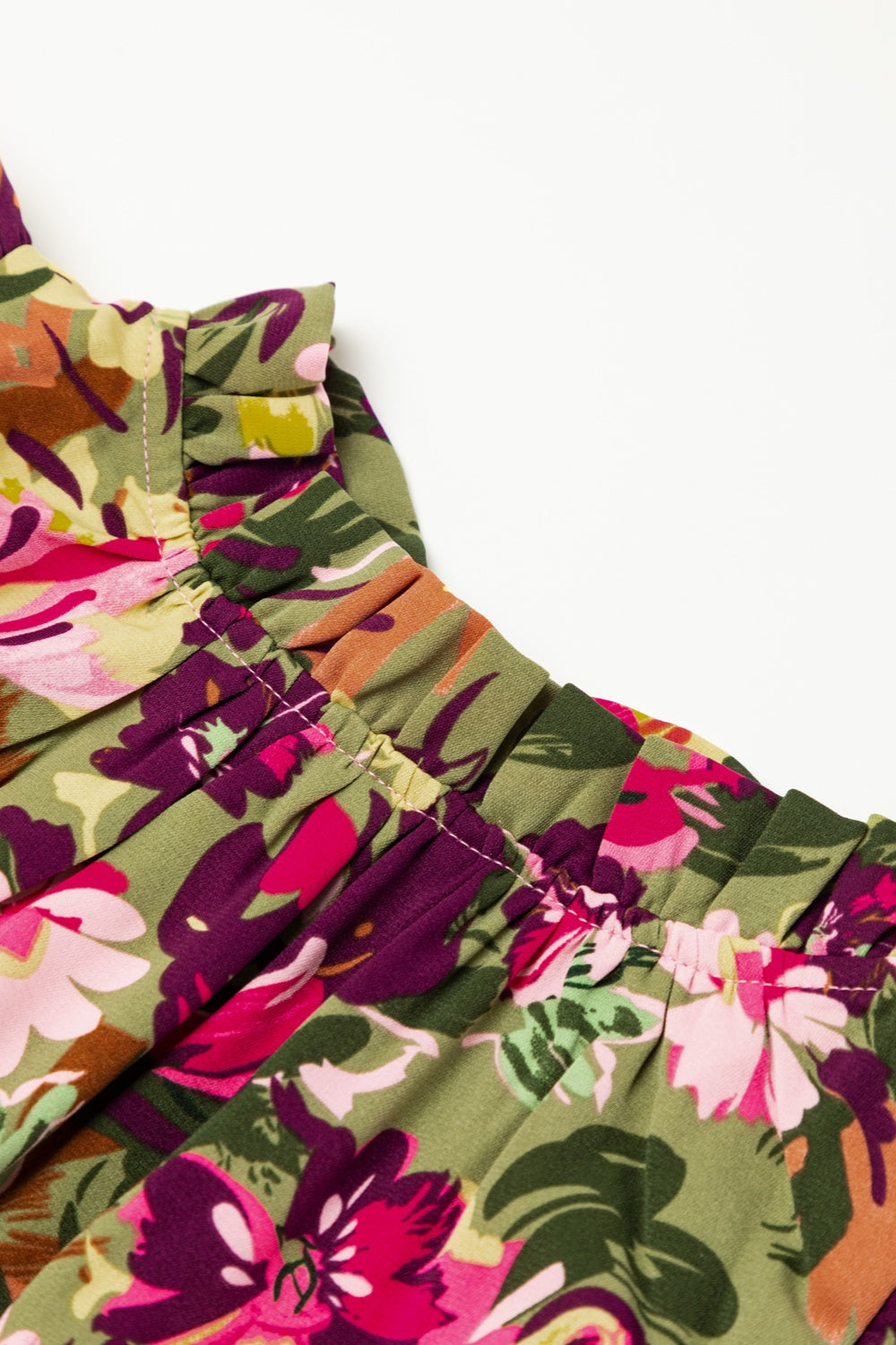 Stilla | Trykt Mock Neck Cap Sleeve Mini Kjole