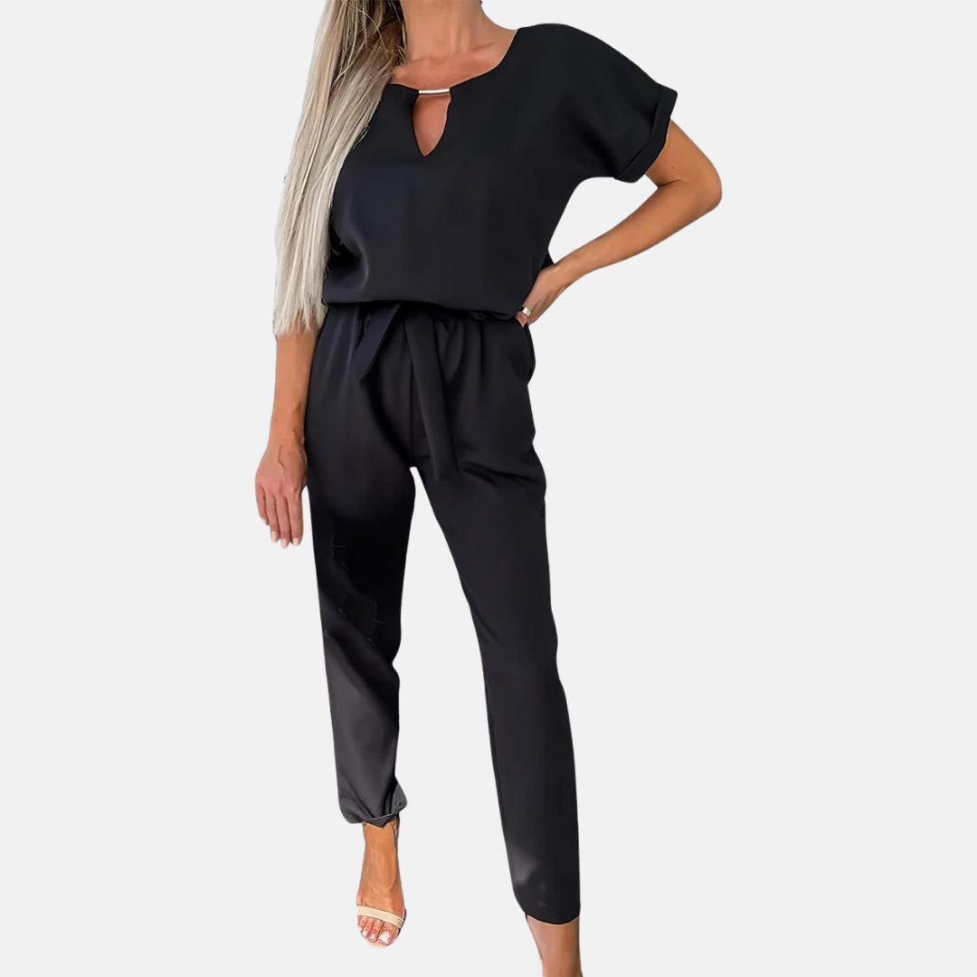 Skovae | Elegant, Festlig Kortærmet Dame Jumpsuit til Sommeren