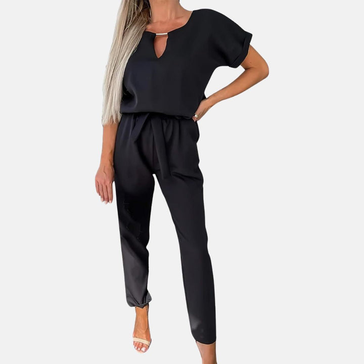 Skovae | Elegant, Festlig Kortærmet Dame Jumpsuit til Sommeren