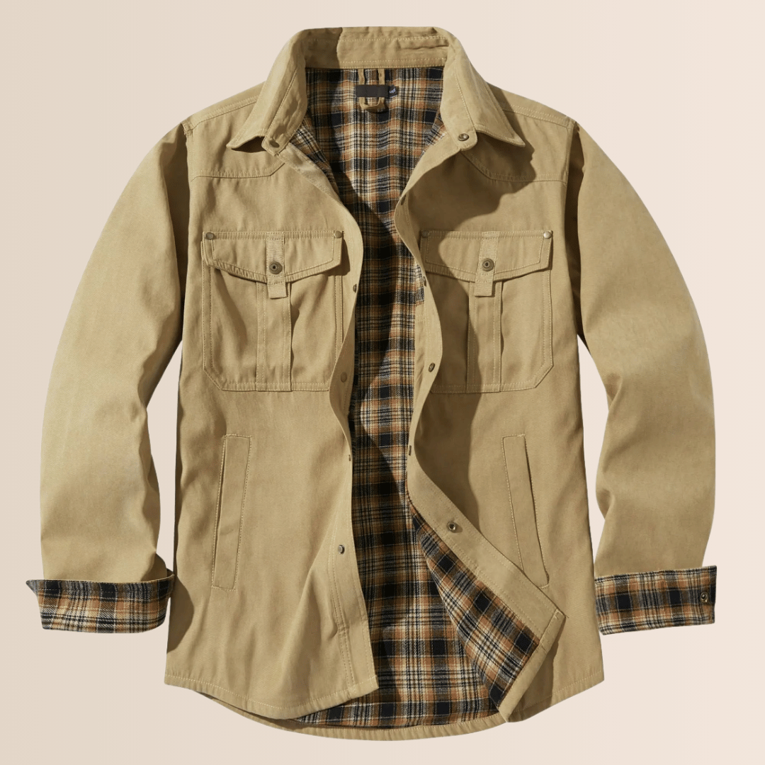 Stilla | Vintage Flannel-Rutet Herrekåbe