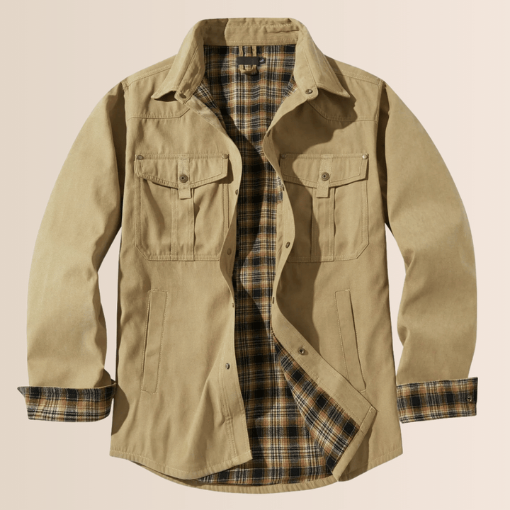 Stilla | Vintage Flannel-Rutet Herrekåbe